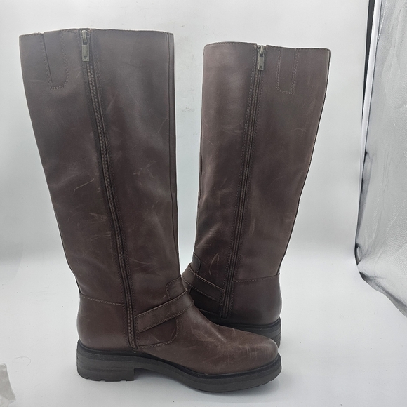 Lucky Brand Citere Knee-High Leather Boots Brown Women’s Size 9 - Picture 4 of 13